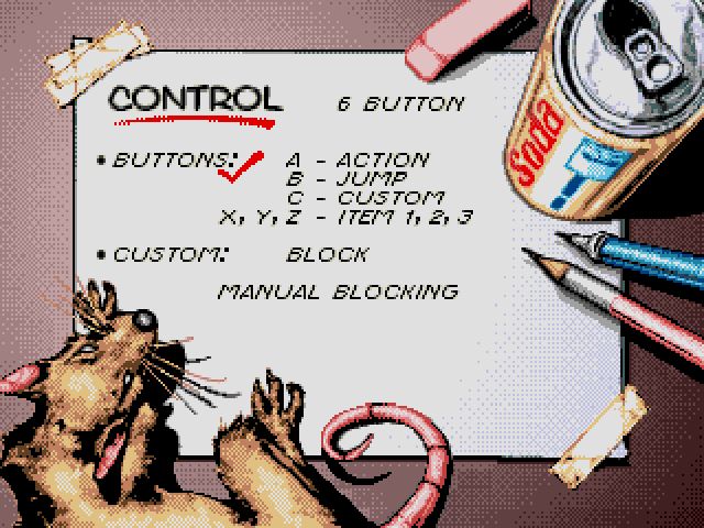 Comix Zone screenshot - Basics